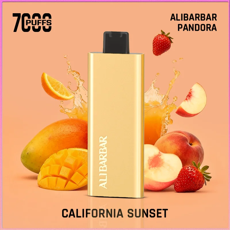 Alibarbar Pandora California Sunset: 7000 Puffs & No Charging