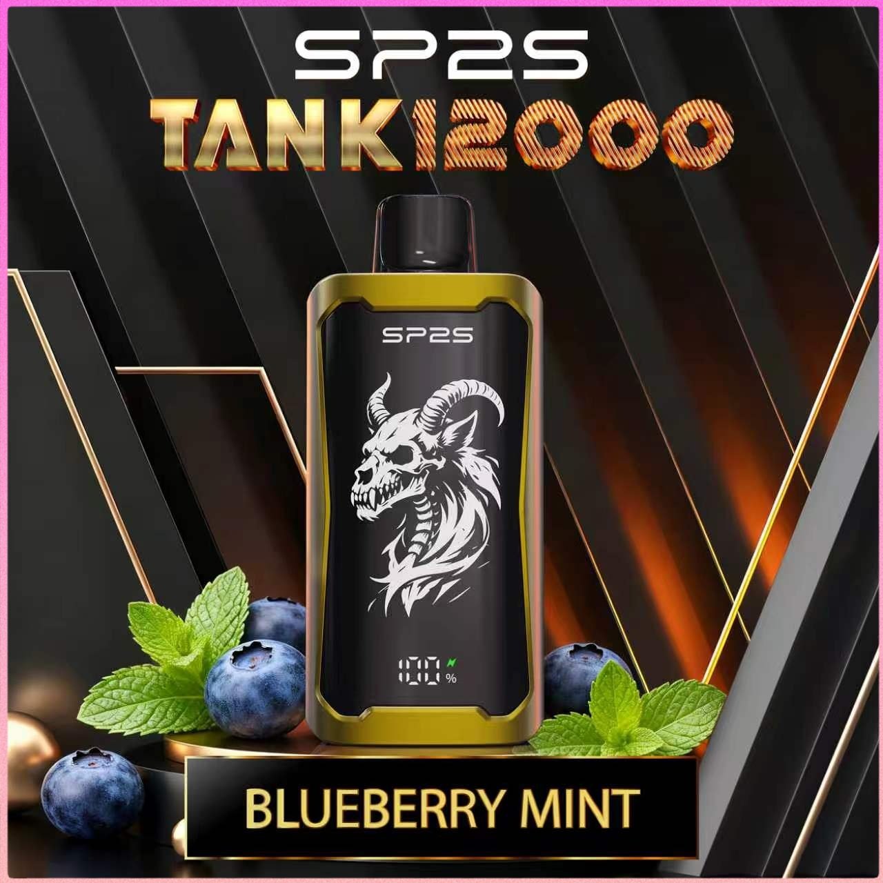 SP2S TANK 12000 Puffs Blueberry mint Disposable Vape