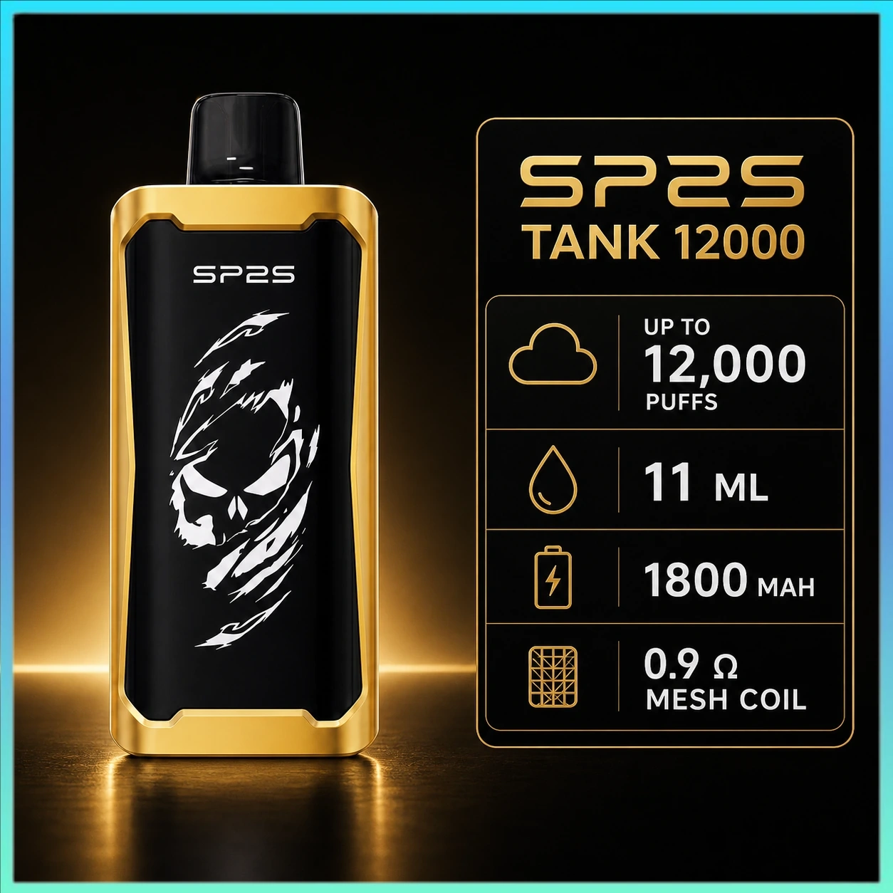 SP2S TANK 12000 Puffs Grape ice Disposable Vape - Image 2